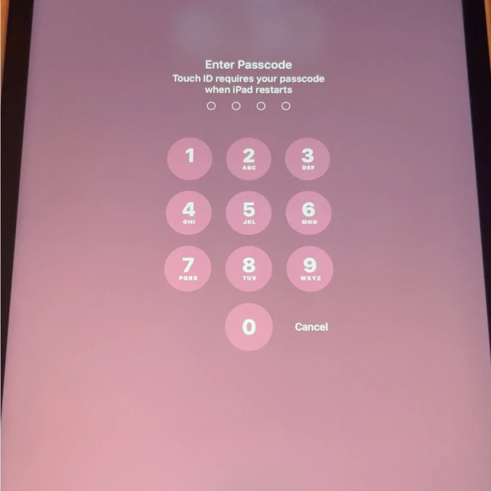Apple Tablet with Black Frame